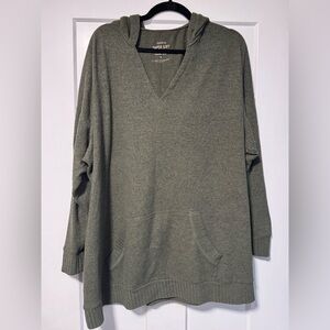 torrid olive green plush knit pullover